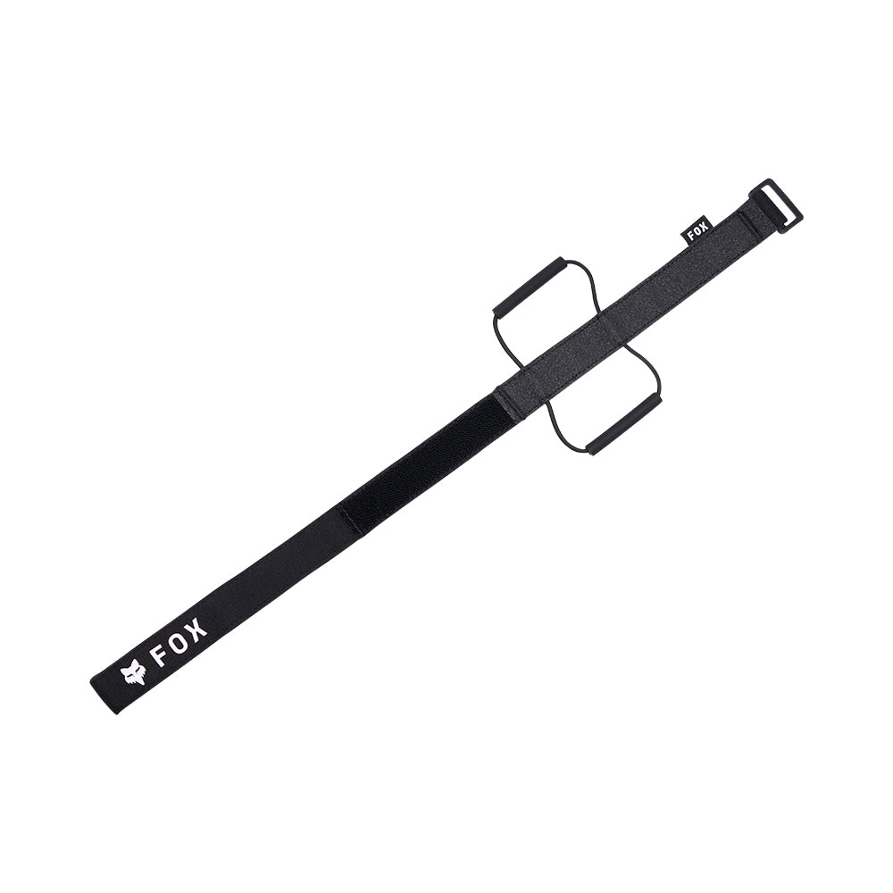Black rod holder with handle on a white background