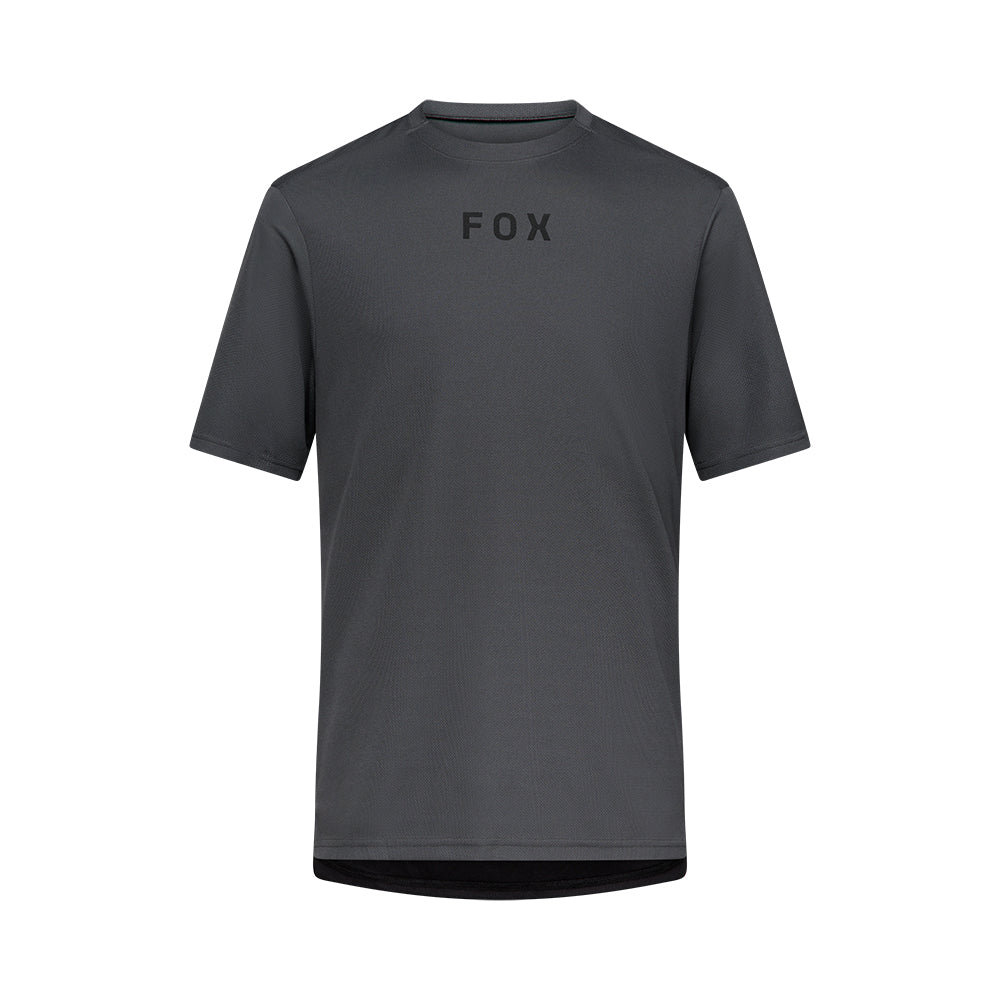 Gray t-shirt with 'FOX' logo on a white background