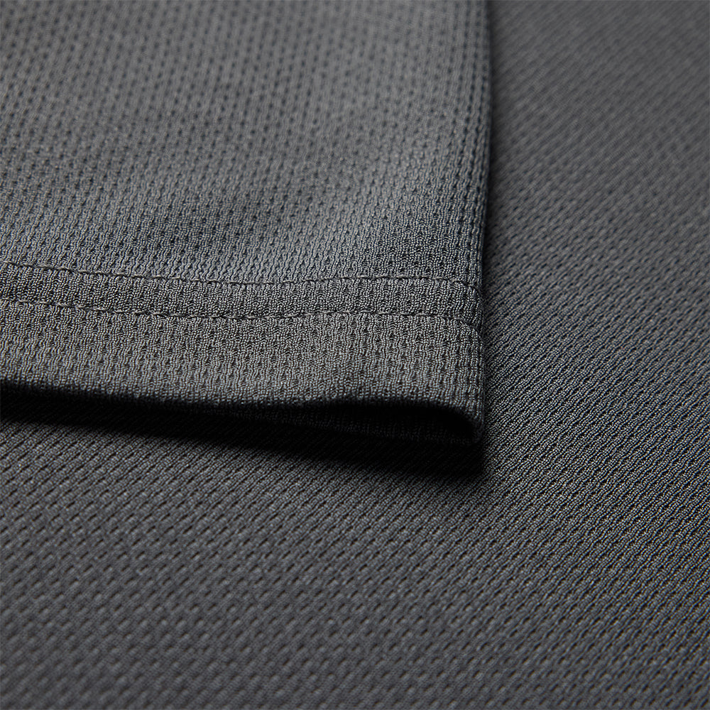Close-up of dark gray fabric texture