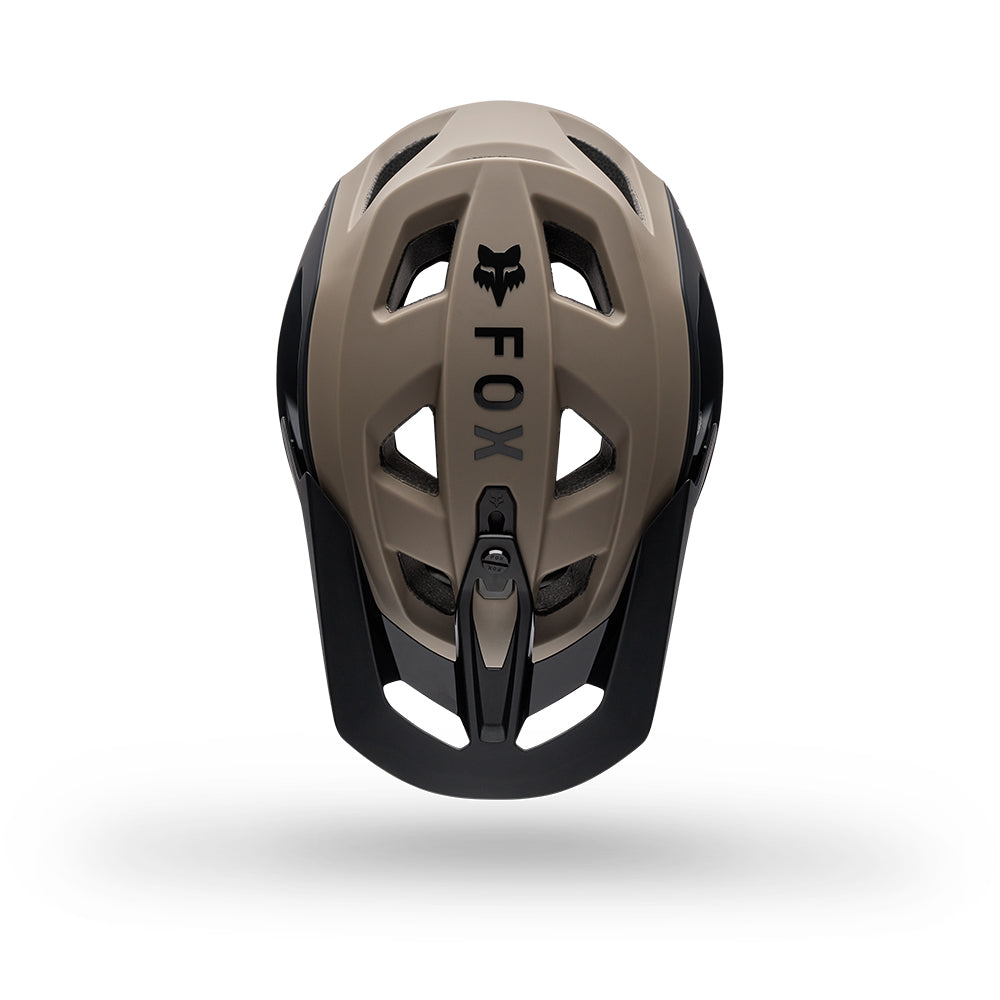 Fox helmet on a white background