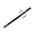 Black rod holder with handle on a white background