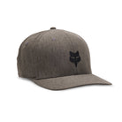 Gray cap with black logo on a white background