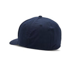 Navy blue baseball cap on a white background