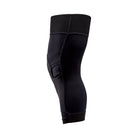 Black knee brace on a white background