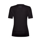 Black t-shirt with 'FOX' logo on the back against a white background