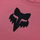 Black fox logo on a pink background