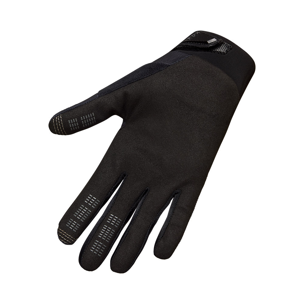 Black glove on a white background