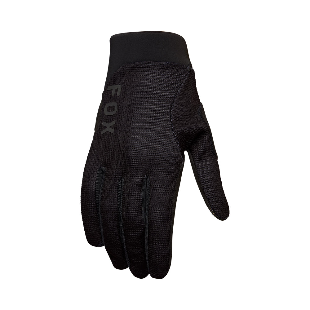 Black glove with Fox logo on a white background