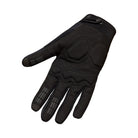 Black tactical glove on a white background