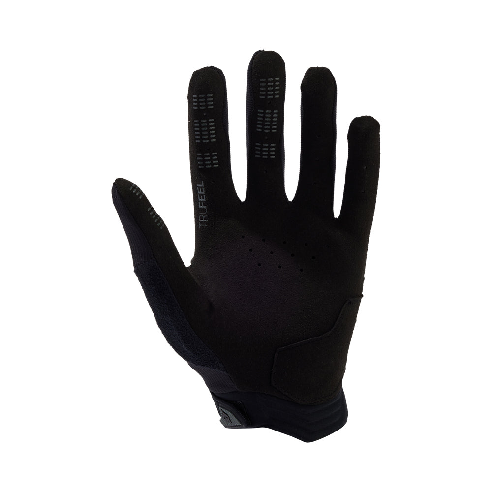 Black glove on a white background