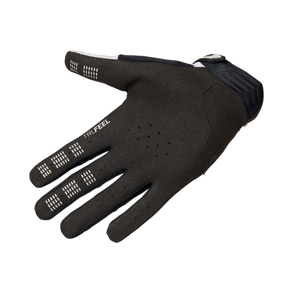 Black glove with 'TRUFEEL' branding on a white background
