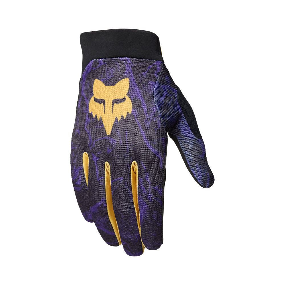Glove with a fox logo on a white background