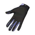 Black glove with purple accents on a white background