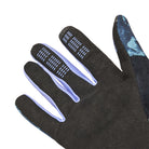 Black gloves with touch screen tips on a white background