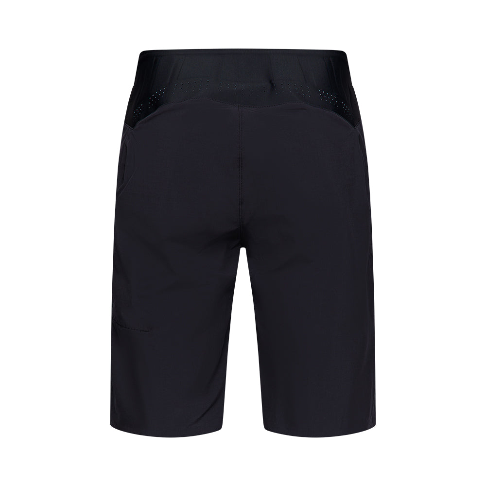 Black shorts on a white background